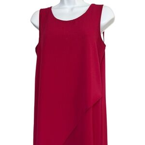 Red Wine Blouse | Asymmetrical | Back Criss-Cross Pattern